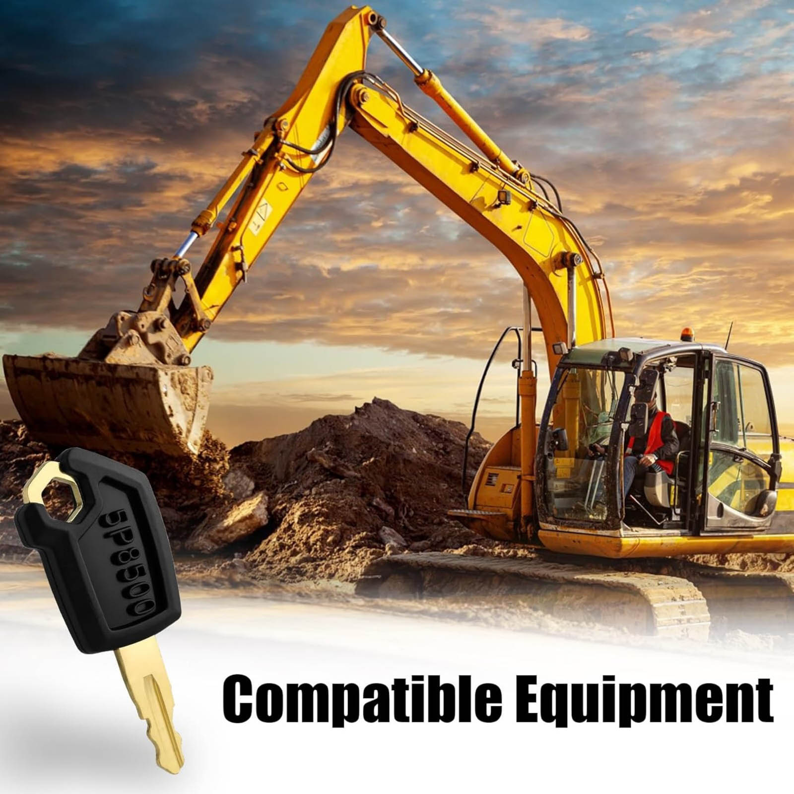 Heavy Equipment Caterpillar - 10 Stuks 5P8500 0964753 0966198 Contactsleutel