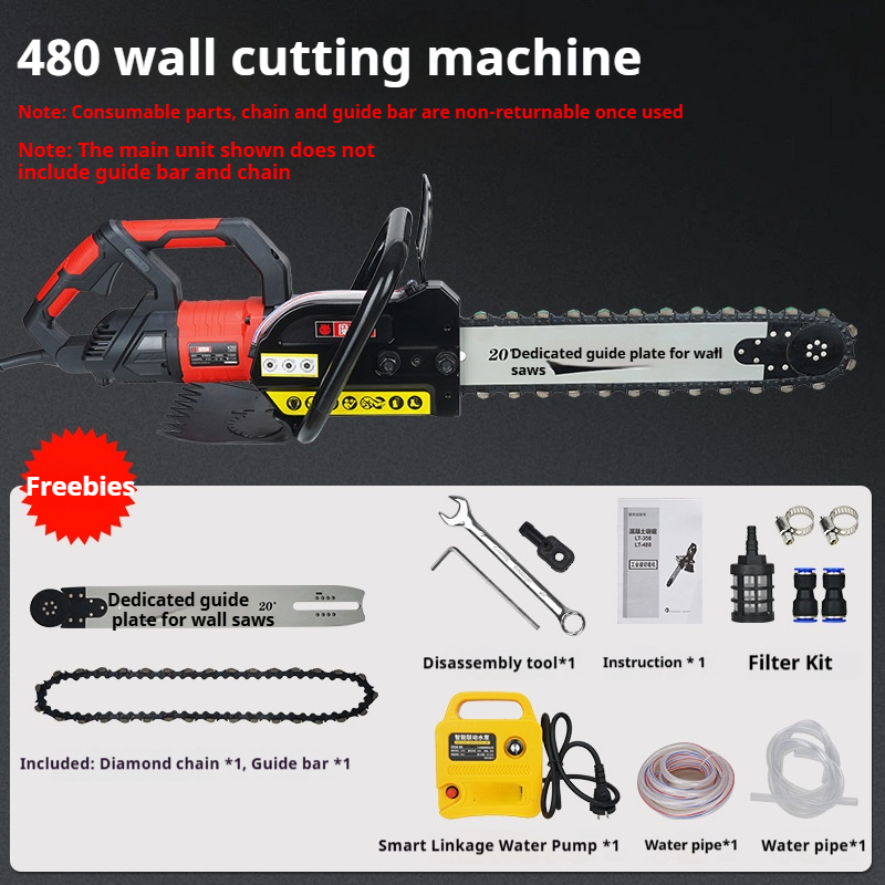 Elektrische betonmuurfrees 500 - Electric Concrete Cutter recensie en prijs