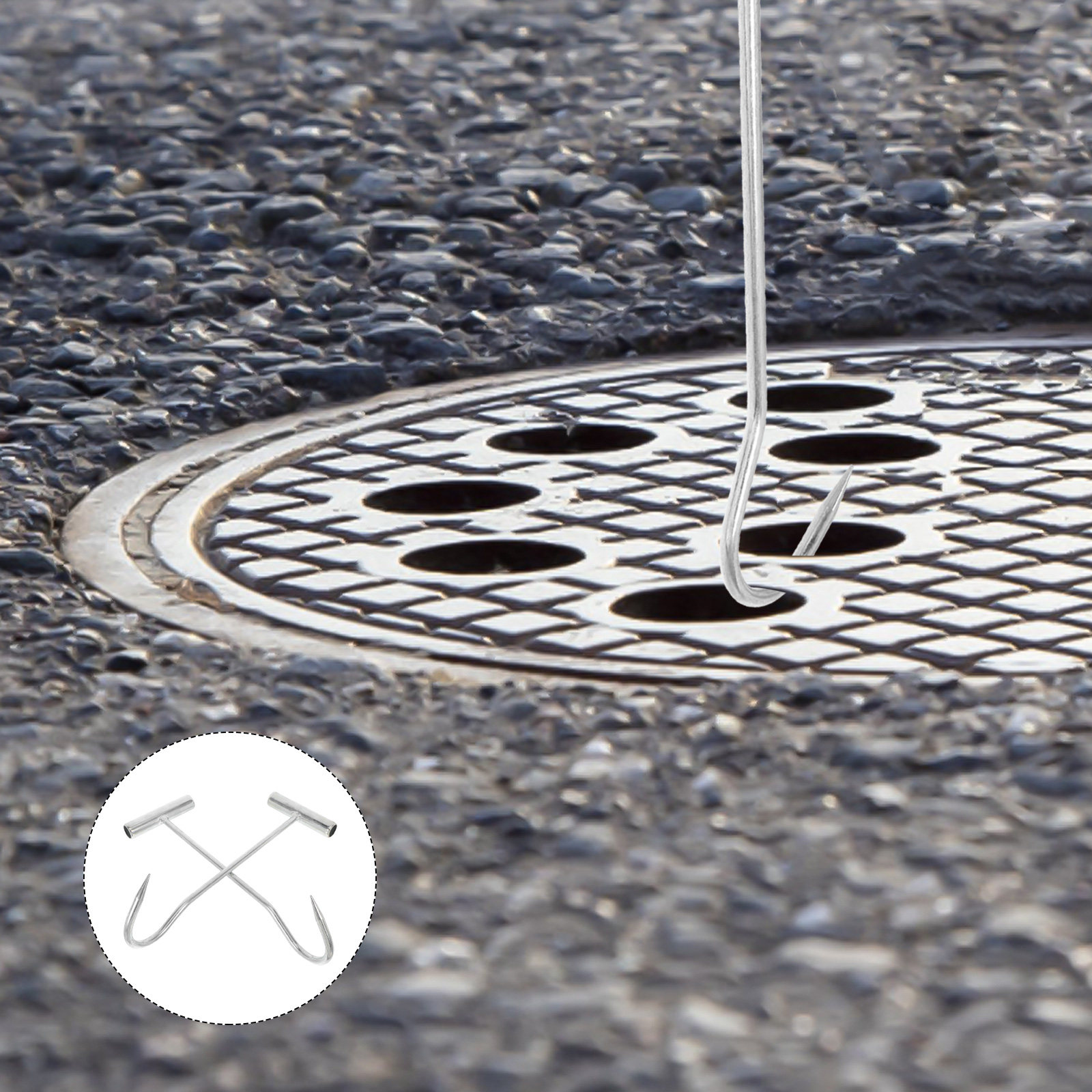 2-delige putdekselhaak, zwaarb - Manhole Cover Lifting recensie en prijs