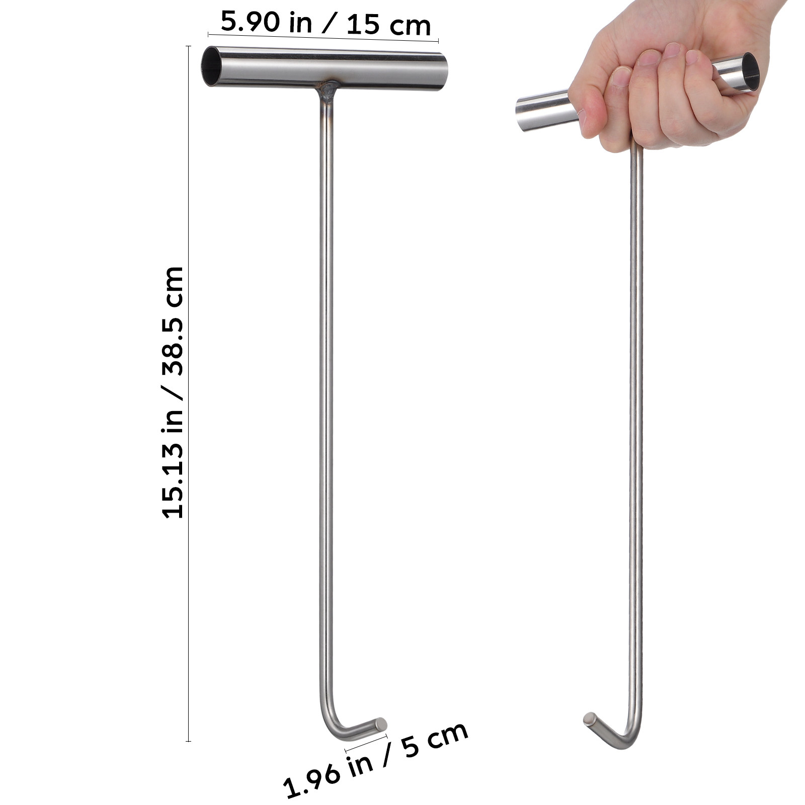 Robuuste roestvrijstalen T-haa - Manhole Cover Lifting recensie en prijs