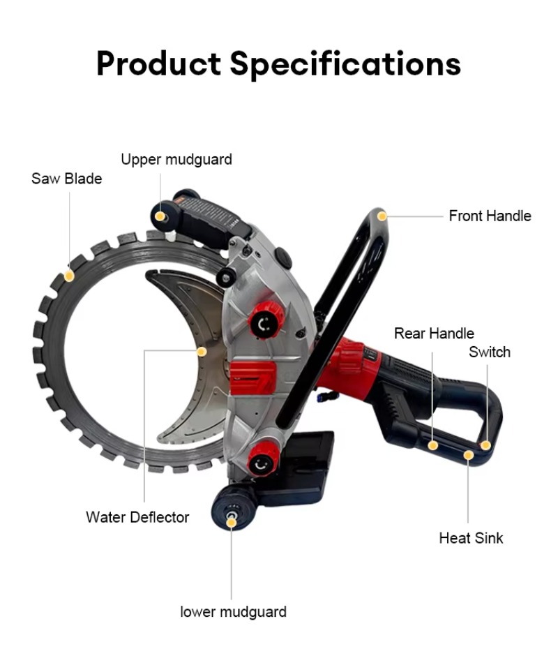 8800W Elektrische Betonsnijder - Electric Concrete Cutter recensie en prijs