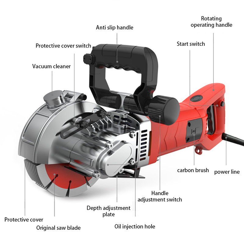5800W Hoge Vermogen Muurfreesm - Electric Concrete Cutter recensie en prijs